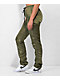 American Stitch Olive Satin Jogger Pants - Thumbnail image 3 of 5