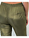 American Stitch Olive Satin Jogger Pants - Thumbnail image 5 of 5
