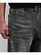 American Stitch Pearl Rhinestone Grey Wash Baggy Jeans - Thumbnail image 5 of 8