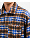 American Stitch Rhinestone Blue & Brown Flannel Shirt - Thumbnail image 3 of 4