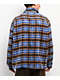 American Stitch Rhinestone Blue & Brown Flannel Shirt - Thumbnail image 2 of 4