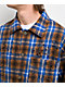 American Stitch Rhinestone Blue & Brown Flannel T-Shirt - Thumbnail image 3 of 7