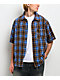 American Stitch Rhinestone Blue & Brown Flannel T-Shirt - Thumbnail image 7 of 7