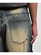 American Stitch Rhinestone Double Knee Blue Wash Carpenter Jeans - Thumbnail image 6 of 10