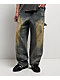 American Stitch Rhinestone Double Knee Blue Wash Carpenter Jeans - Thumbnail image 1 of 10