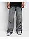 American Stitch Rhinestone Light Blue Wash Distressed Baggy Jeans - Thumbnail image 1 of 8