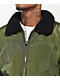American Stitch Sherpa Collar Olive Puffer Jacket - Thumbnail image 4 of 5