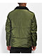 American Stitch Sherpa Collar Olive Puffer Jacket - Thumbnail image 2 of 5