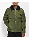 American Stitch Sherpa Collar Olive Puffer Jacket - Thumbnail image 1 of 5