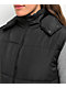 Angel Kiss Black Crop Puffer Vest - Thumbnail image 4 of 7