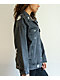 Angel Kiss Distressed Black Denim Jacket - Thumbnail image 7 of 8