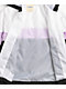 Angel Kiss chaqueta cortavientos recortada de color blanco y negro
