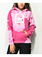 Animebae Sad Girl Pink Tie Dye Hoodie