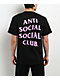 Anti Social Social Club Mind Games Black & Pink T-Shirt - Thumbnail image 1 of 3