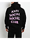 Anti Social Social Club Mind Games Black & Pink Zip Hoodie - Thumbnail image 1 of 4