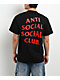 Anti Social Social Club Mind Games Black & Red T-Shirt - Thumbnail image 1 of 3