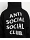 Anti Social Social Club Mind Games Black Zip Hoodie - Thumbnail image 4 of 7