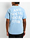 Anti Social Social Club Mind Games Light Blue T-Shirt - Thumbnail image 1 of 3