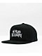Any Means Necessary Scratchy Black Snapback Hat - Thumbnail image 1 of 4