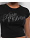 Apple Bottoms Chain Reaction Black Crop T-Shirt - Thumbnail image 2 of 3
