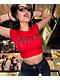 Apple Bottoms Chain Reaction Red Crop T-Shirt - Thumbnail image 3 of 3
