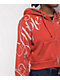 Apple Bottoms Embellished Red Crop Zip Hoodie - Thumbnail image 4 of 5