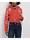 Apple Bottoms Embellished Red Crop Zip Hoodie - Thumbnail image 1 of 5