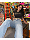 Apple Bottoms Forbidden Fit Destructed Blue Wash Straight Leg Jeans - Thumbnail image 6 of 7