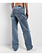 Apple Bottoms Forbidden Fit Destructed Blue Wash Straight Leg Jeans - Thumbnail image 2 of 7