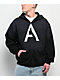 April A Logo Black Wash Zip Hoodie - Thumbnail image 1 of 4