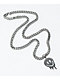 Artist Collective Drip Face 10" Silver Chain Necklace - Thumbnail image 2 of 3
