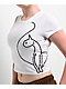 Baby Phat Big Cat White Crop T-Shirt - Thumbnail image 3 of 5