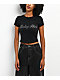 Baby Phat Logo Rhinestone Black Crop T-Shirt - Thumbnail image 1 of 4