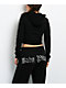 Baby Phat Old English Script Black Crop Zip Hoodie - Thumbnail image 2 of 5