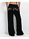 Baby Phat Old English Script Black Wide Leg Sweatpants - Thumbnail image 1 of 5