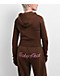 Baby Phat Script Brown Crop Zip Hoodie - Thumbnail image 2 of 5