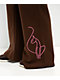 Baby Phat Script Cat Brown Wide Leg Sweatpants - Thumbnail image 6 of 8