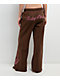 Baby Phat Script Cat Brown Wide Leg Sweatpants - Thumbnail image 1 of 8