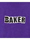 Baker Brand Logo Purple T-Shirt - Thumbnail image 2 of 2