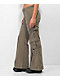 Basic Pleasure Mode Bepop Grey Splitfront Cargo Pants - Thumbnail image 3 of 6