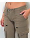 Basic Pleasure Mode Bepop Grey Splitfront Cargo Pants - Thumbnail image 4 of 6