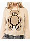 Basic Pleasure Mode Big Ted Fluffy Trim Brown Sweater - Thumbnail image 3 of 5