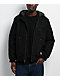 Bass Creek Outfitters Sherpa Black Canvas Hooded Jacket - Thumbnail image 1 of 6