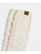 Bearpaw Mixed Textured Cream Knee High Socks - Thumbnail image 2 of 2
