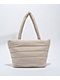 Bearpaw Quilted Beige Puffer Tote Bag - Thumbnail image 1 of 2