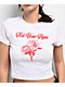 Bella Dona Not Your Hyna White Crop T-Shirt - Thumbnail image 3 of 3