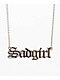 Bella Donna Sadgirl Yellow Gold Choker Necklace - Thumbnail image 1 of 2