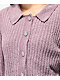 Belldini Mauve Chenille Cardigan Crop Sweater - Thumbnail image 3 of 4