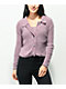 Belldini Mauve Chenille Cardigan Crop Sweater - Thumbnail image 4 of 4