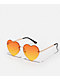 Bestie Orange Heart Sunglasses - Thumbnail image 1 of 2